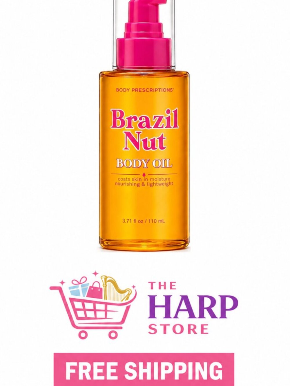 Body Prescriptions Brazil Nut Body Oil Moisture Skin Nourishing & Lightweight